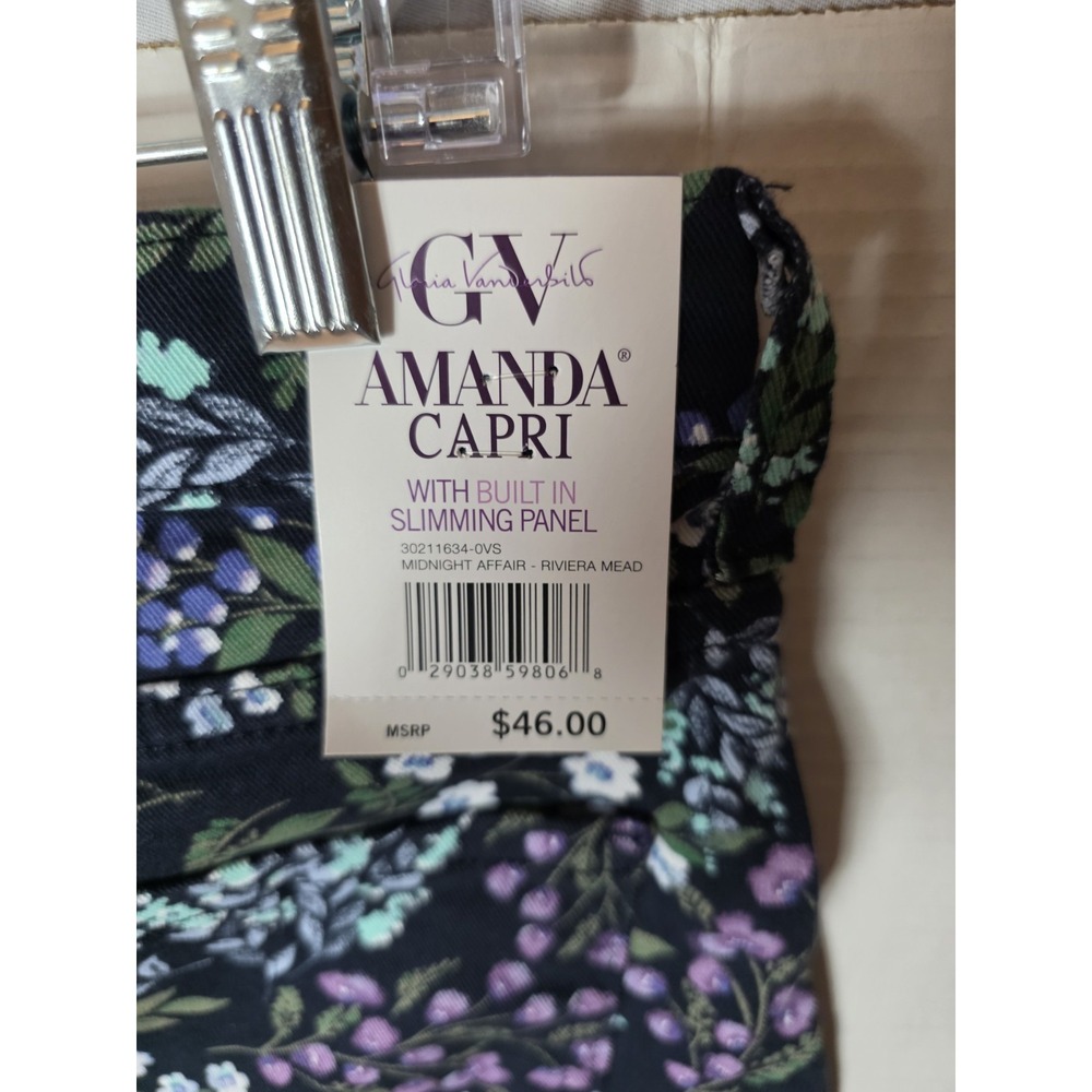 gloria vanderbilt amanda Crop Jeans. Size 12 NWT 17" Waist, 12" Rise, 20"... - Picture 8 of 8